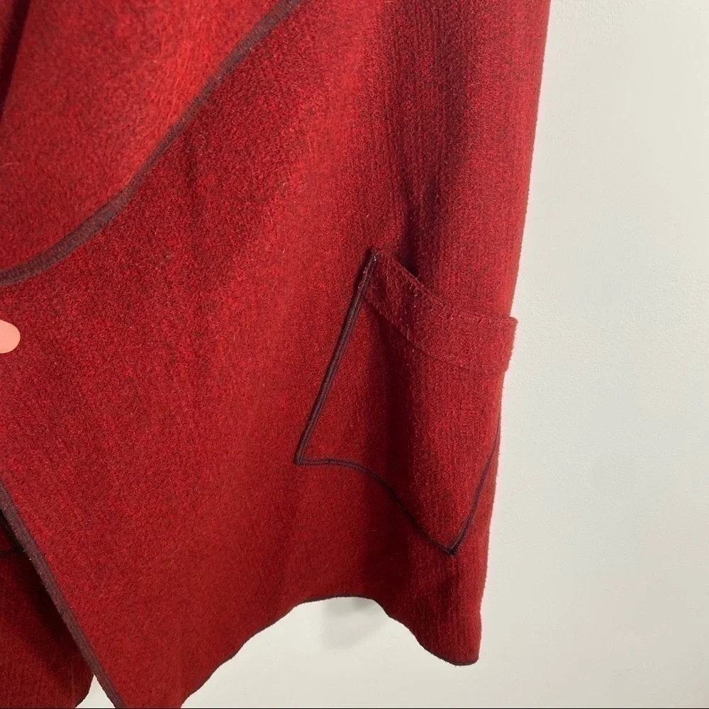 Talk of the Walk Red Knit Vest Women’s Small